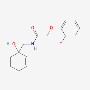 molecular formula C15H18FNO3 B2905606 2-(2-fluorophenoxy)-N-[(1-hydroxycyclohex-2-en-1-yl)methyl]acetamide CAS No. 2097935-99-2