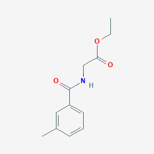 molecular formula C12H15NO3 B2905617 Ethyl 2-[(3-methylbenzoyl)amino]acetate CAS No. 330466-40-5