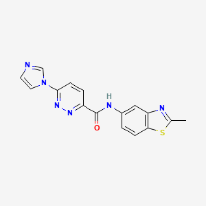 6-(1H-imidazol-1-yl)-N-(2-methylbenzo[d]thiazol-5-yl)pyridazine-3-carboxamide