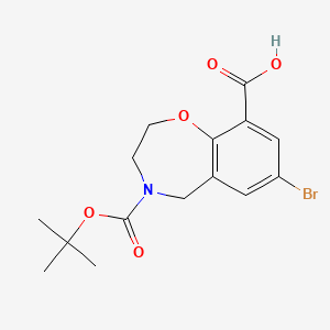 7-Bromo-4-[(tert-butoxy)carbonyl]-2,3,4,5-tetrahydro-1,4-benzoxazepine-9-carboxylic acid