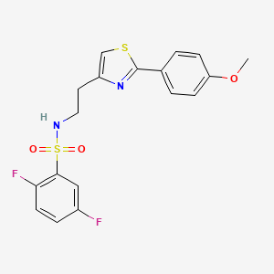 molecular formula C18H16F2N2O3S2 B2905640 2,5-difluoro-N-(2-(2-(4-methoxyphenyl)thiazol-4-yl)ethyl)benzenesulfonamide CAS No. 863512-12-3