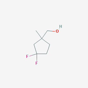 molecular formula C7H12F2O B2905659 (3,3-Difluoro-1-methylcyclopentyl)methanol CAS No. 1784302-95-9
