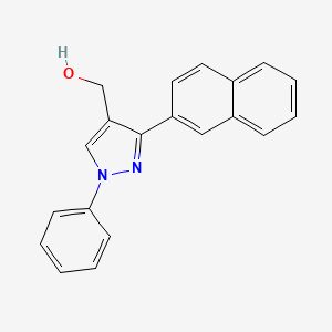 molecular formula C20H16N2O B2905689 [3-(2-naphthyl)-1-phenyl-1H-pyrazol-4-yl]methanol CAS No. 36640-67-2