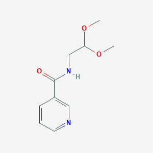 molecular formula C10H14N2O3 B290569 N-(2,2-dimethoxyethyl)nicotinamide 