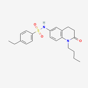 molecular formula C21H26N2O3S B2905691 N-(1-butyl-2-oxo-1,2,3,4-tetrahydroquinolin-6-yl)-4-ethylbenzenesulfonamide CAS No. 951472-49-4