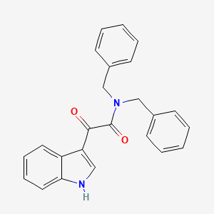 molecular formula C24H20N2O2 B2905694 N,N-dibenzyl-2-(1H-indol-3-yl)-2-oxoacetamide CAS No. 95489-48-8