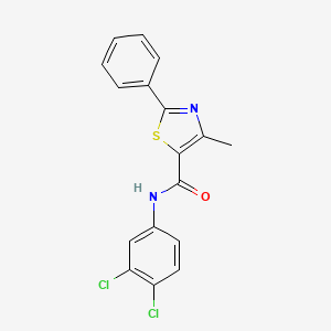 N-(3,4-dichlorophenyl)-4-methyl-2-phenyl-1,3-thiazole-5-carboxamide