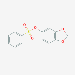 molecular formula C13H10O5S B290570 1,3-Benzodioxol-5-yl benzenesulfonate 