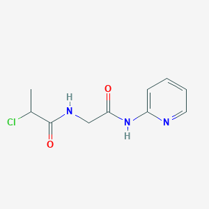 2-Chloro-N-[2-oxo-2-(pyridin-2-ylamino)ethyl]propanamide