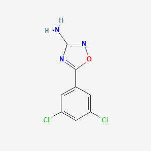molecular formula C8H5Cl2N3O B2905707 5-(3,5-Dichlorophenyl)-1,2,4-oxadiazol-3-amine CAS No. 1343305-64-5