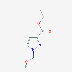 molecular formula C7H10N2O3 B2905716 ethyl 1-(hydroxymethyl)-1H-pyrazole-3-carboxylate CAS No. 1174872-28-6