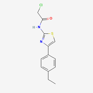 2-chloro-N-[4-(4-ethylphenyl)-1,3-thiazol-2-yl]acetamide