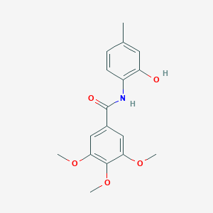 molecular formula C17H19NO5 B290575 N-(2-hydroxy-4-methylphenyl)-3,4,5-trimethoxybenzamide 