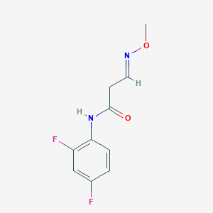 molecular formula C10H10F2N2O2 B2905768 N-(2,4-difluorophenyl)-3-(methoxyimino)propanamide CAS No. 303144-67-4