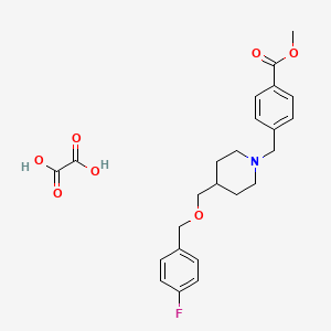 Methyl 4-((4-(((4-fluorobenzyl)oxy)methyl)piperidin-1-yl)methyl)benzoate oxalate