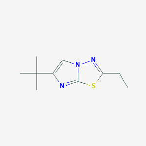 molecular formula C10H15N3S B2905788 6-Tert-butyl-2-ethylimidazo[2,1-b][1,3,4]thiadiazole CAS No. 219767-11-0