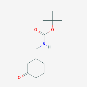 molecular formula C12H21NO3 B2905806 tert-Butyl ((3-oxocyclohexyl)methyl)carbamate CAS No. 1260836-35-8