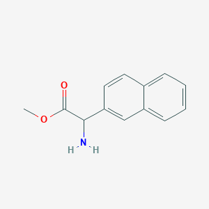 molecular formula C13H13NO2 B2905809 Methyl 2-amino-2-(naphthalen-2-yl)acetate CAS No. 532987-13-6