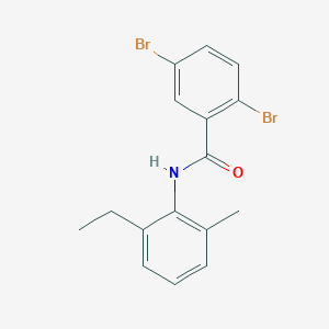 molecular formula C16H15Br2NO B290583 2,5-dibromo-N-(2-ethyl-6-methylphenyl)benzamide 