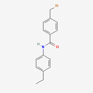 molecular formula C16H16BrNO B2905830 4-(bromomethyl)-N-(4-ethylphenyl)benzamide CAS No. 1225994-64-8