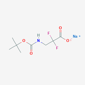Sodium;2,2-difluoro-3-[(2-methylpropan-2-yl)oxycarbonylamino]propanoate