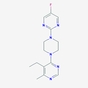 5-Ethyl-4-[4-(5-fluoropyrimidin-2-yl)piperazin-1-yl]-6-methylpyrimidine