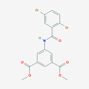 molecular formula C17H13Br2NO5 B290585 Dimethyl 5-[(2,5-dibromobenzoyl)amino]isophthalate 
