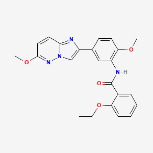 molecular formula C23H22N4O4 B2905850 2-ethoxy-N-(2-methoxy-5-(6-methoxyimidazo[1,2-b]pyridazin-2-yl)phenyl)benzamide CAS No. 952969-21-0