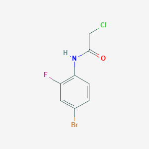 molecular formula C8H6BrClFNO B2905858 N-(4-bromo-2-fluorophenyl)-2-chloroacetamide CAS No. 379255-25-1