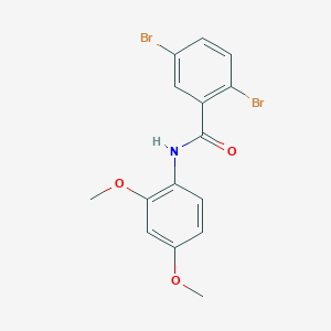 molecular formula C15H13Br2NO3 B290586 2,5-dibromo-N-(2,4-dimethoxyphenyl)benzamide 