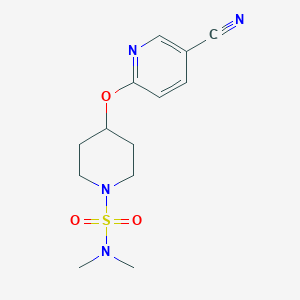 4-((5-cyanopyridin-2-yl)oxy)-N,N-dimethylpiperidine-1-sulfonamide