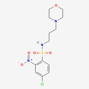 ((4-Chloro-2-nitrophenyl)sulfonyl)(3-morpholin-4-ylpropyl)amine