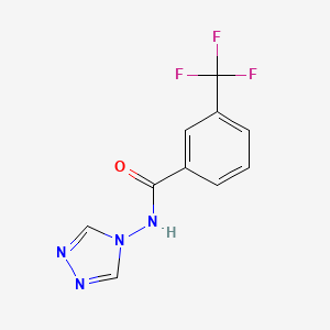 molecular formula C10H7F3N4O B2905919 N-(4H-1,2,4-三唑-4-基)-3-(三氟甲基)苯甲酰胺 CAS No. 478046-01-4