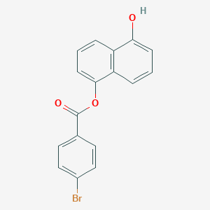 molecular formula C17H11BrO3 B290592 (5-Hydroxynaphthalen-1-yl) 4-bromobenzoate 