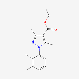 molecular formula C16H20N2O2 B2905931 ethyl 1-(2,3-dimethylphenyl)-3,5-dimethyl-1H-pyrazole-4-carboxylate CAS No. 477710-53-5