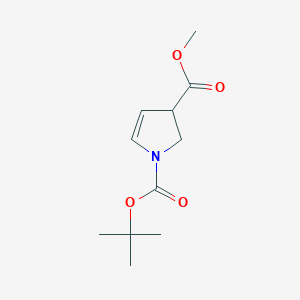 molecular formula C11H17NO4 B2905944 1-tert-Butyl 3-methyl 2,3-dihydro-1H-pyrrole-1,3-dicarboxylate CAS No. 1610606-91-1