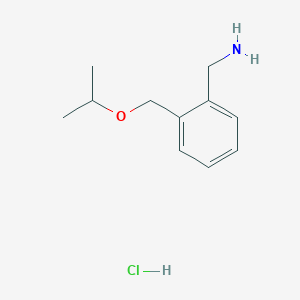 molecular formula C11H18ClNO B2905947 {2-[(Propan-2-yloxy)methyl]phenyl}methanamine hydrochloride CAS No. 28837-95-8