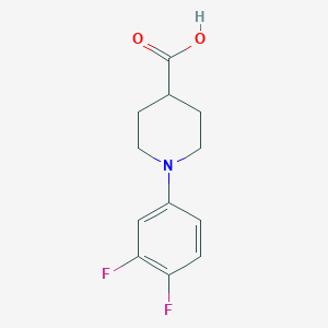 molecular formula C12H13F2NO2 B2905958 1-(3,4-Difluoro-phenyl)-piperidine-4-carboxylic acid CAS No. 1059536-63-8