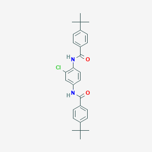 molecular formula C28H31ClN2O2 B290599 4-tert-butyl-N-{4-[(4-tert-butylbenzoyl)amino]-2-chlorophenyl}benzamide 