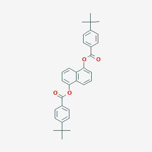 molecular formula C32H32O4 B290601 5-[(4-Tert-butylbenzoyl)oxy]-1-naphthyl 4-tert-butylbenzoate 