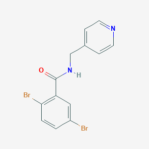 molecular formula C13H10Br2N2O B290603 2,5-dibromo-N-(4-pyridinylmethyl)benzamide 