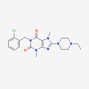 1-(2-chlorobenzyl)-8-(4-ethylpiperazin-1-yl)-3,7-dimethyl-1H-purine-2,6(3H,7H)-dione