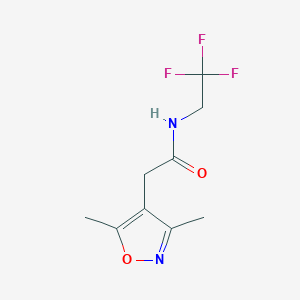 2-(3,5-dimethylisoxazol-4-yl)-N-(2,2,2-trifluoroethyl)acetamide