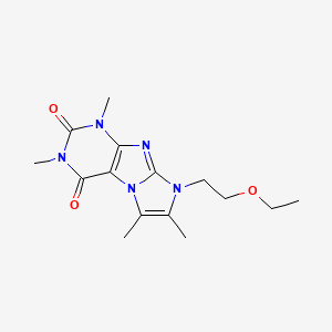 6-(2-Ethoxyethyl)-2,4,7,8-tetramethylpurino[7,8-a]imidazole-1,3-dione