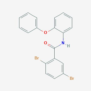 molecular formula C19H13Br2NO2 B290606 2,5-dibromo-N-(2-phenoxyphenyl)benzamide 