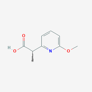 molecular formula C9H11NO3 B2906065 (2S)-2-(6-Methoxypyridin-2-yl)propanoic acid CAS No. 2248202-67-5