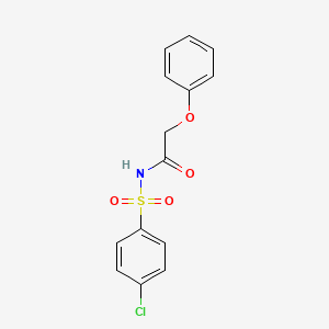 N-(4-chlorophenyl)sulfonyl-2-phenoxyacetamide