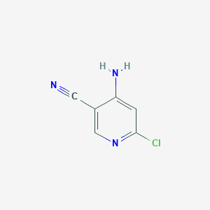 molecular formula C6H4ClN3 B2906078 4-Amino-6-chloronicotinonitrile CAS No. 1805625-42-6