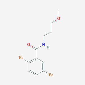 molecular formula C11H13Br2NO2 B290609 2,5-dibromo-N-(3-methoxypropyl)benzamide 