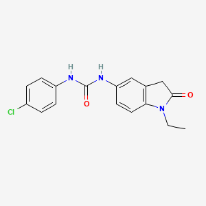 molecular formula C17H16ClN3O2 B2906095 1-(4-Chlorophenyl)-3-(1-ethyl-2-oxoindolin-5-yl)urea CAS No. 1172794-96-5